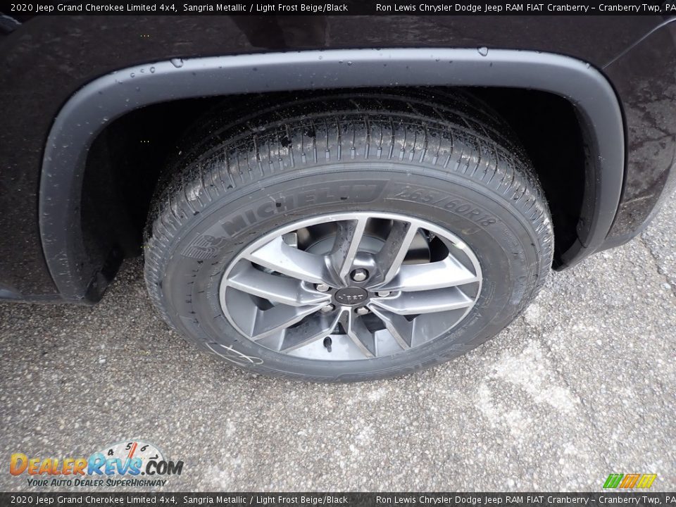 2020 Jeep Grand Cherokee Limited 4x4 Sangria Metallic / Light Frost Beige/Black Photo #9