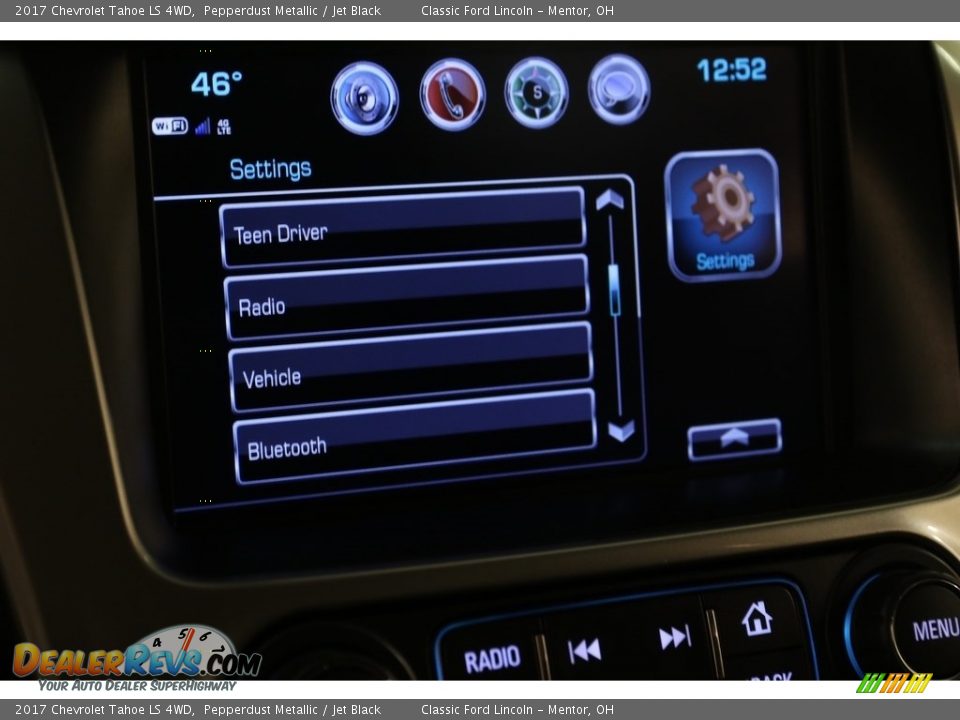 2017 Chevrolet Tahoe LS 4WD Pepperdust Metallic / Jet Black Photo #14