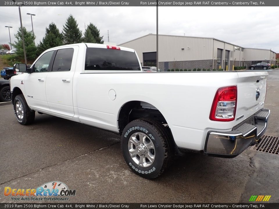 2019 Ram 2500 Bighorn Crew Cab 4x4 Bright White / Black/Diesel Gray Photo #3