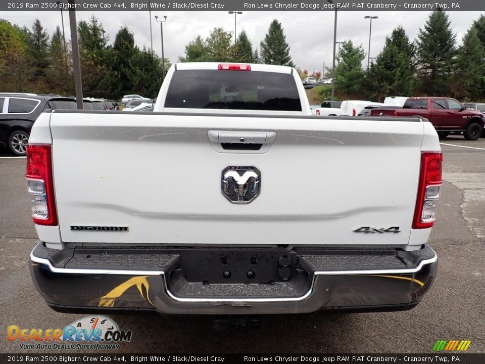2019 Ram 2500 Bighorn Crew Cab 4x4 Bright White / Black/Diesel Gray Photo #4