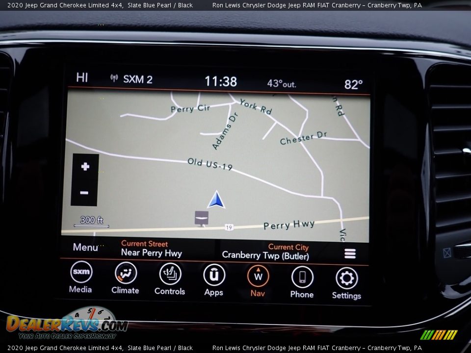 2020 Jeep Grand Cherokee Limited 4x4 Slate Blue Pearl / Black Photo #16