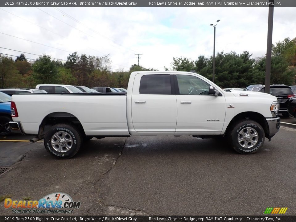 2019 Ram 2500 Bighorn Crew Cab 4x4 Bright White / Black/Diesel Gray Photo #6