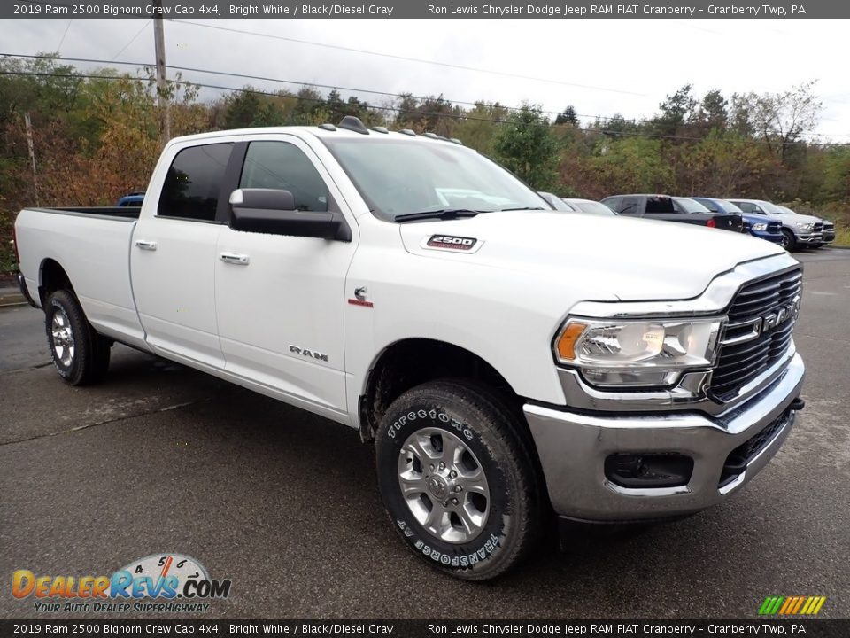 2019 Ram 2500 Bighorn Crew Cab 4x4 Bright White / Black/Diesel Gray Photo #7