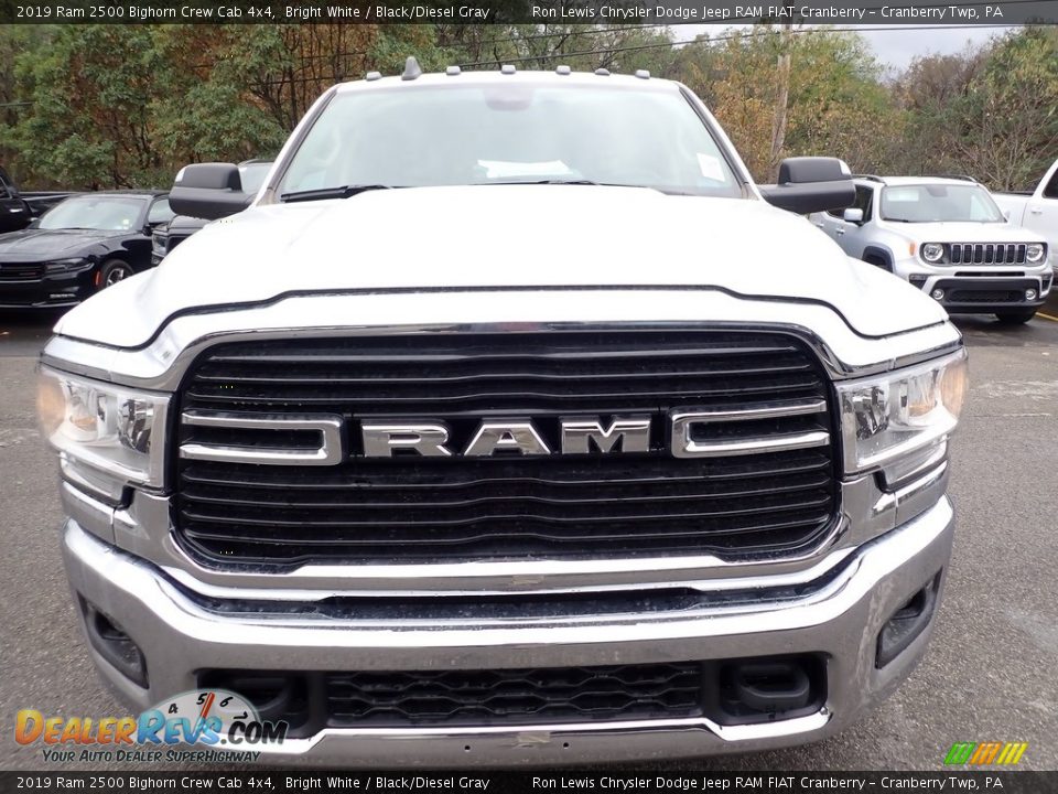 2019 Ram 2500 Bighorn Crew Cab 4x4 Bright White / Black/Diesel Gray Photo #8