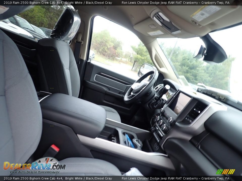 2019 Ram 2500 Bighorn Crew Cab 4x4 Bright White / Black/Diesel Gray Photo #10