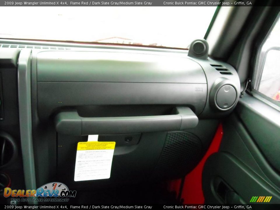 2009 Jeep Wrangler Unlimited X 4x4 Flame Red / Dark Slate Gray/Medium Slate Gray Photo #22