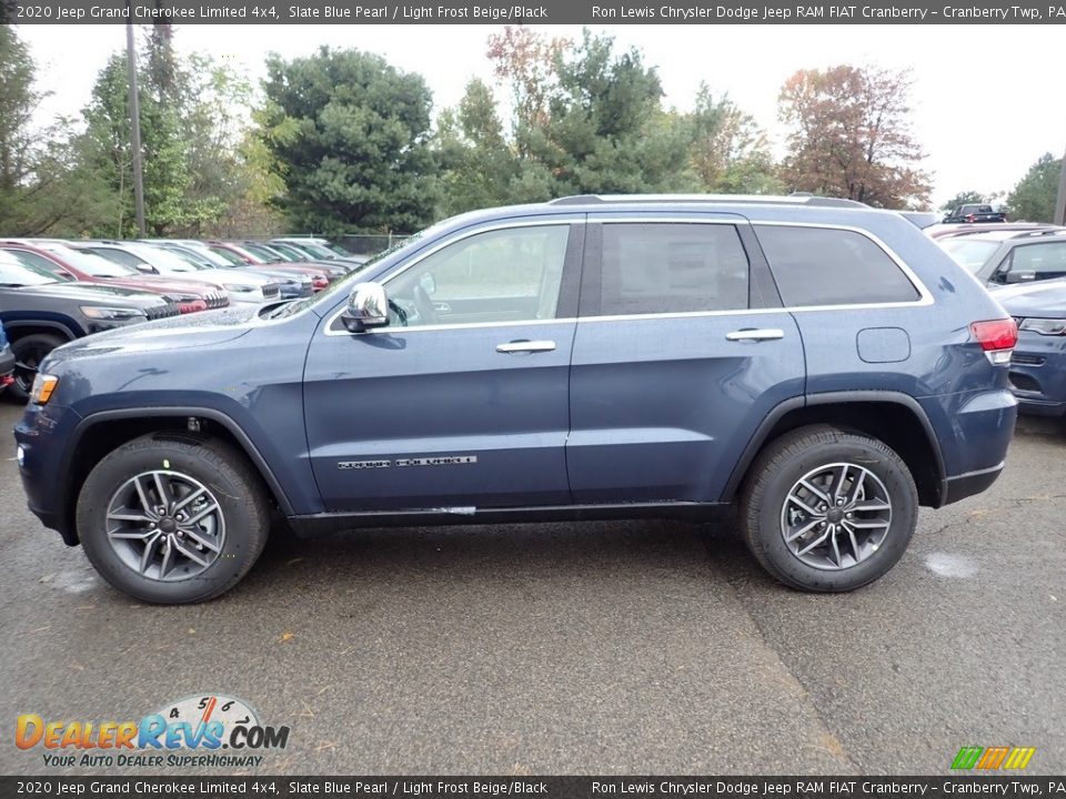 2020 Jeep Grand Cherokee Limited 4x4 Slate Blue Pearl / Light Frost Beige/Black Photo #2