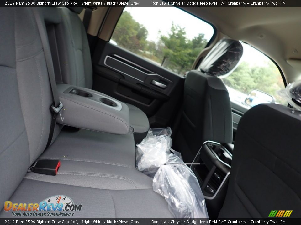 2019 Ram 2500 Bighorn Crew Cab 4x4 Bright White / Black/Diesel Gray Photo #12