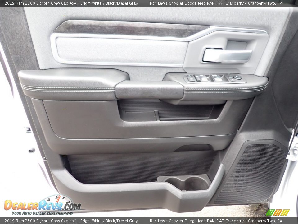 2019 Ram 2500 Bighorn Crew Cab 4x4 Bright White / Black/Diesel Gray Photo #15