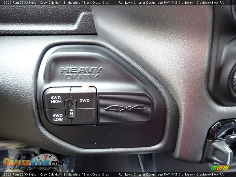 2019 Ram 2500 Bighorn Crew Cab 4x4 Bright White / Black/Diesel Gray Photo #20