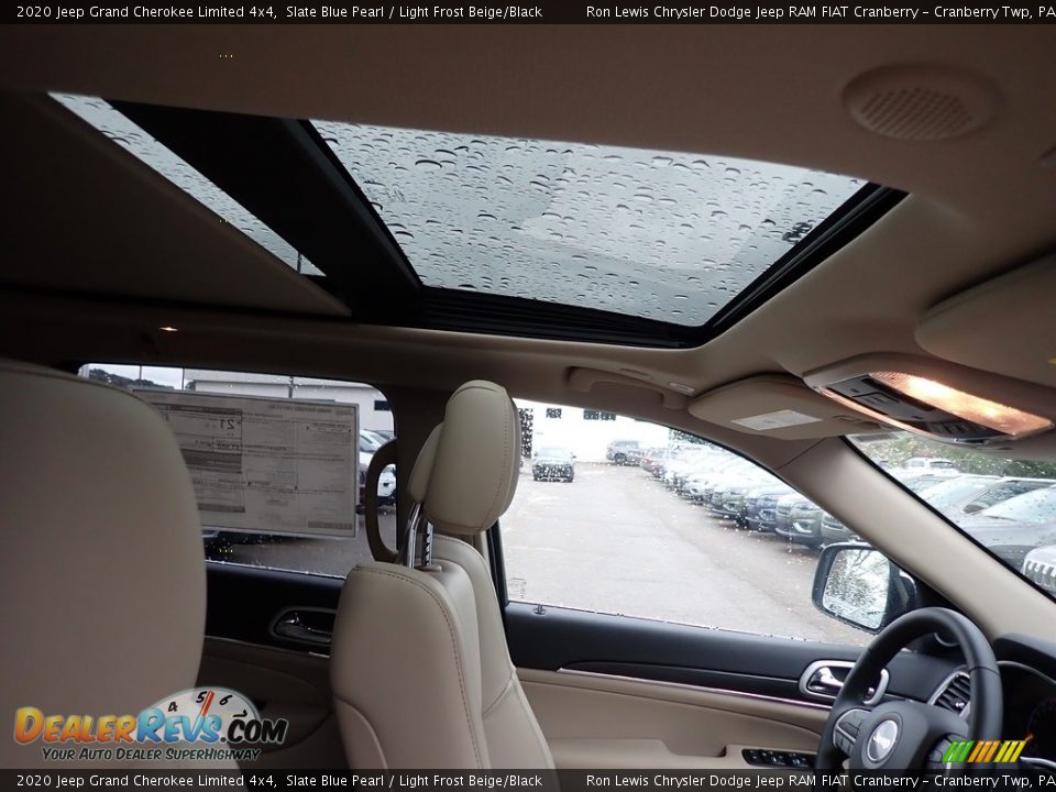 2020 Jeep Grand Cherokee Limited 4x4 Slate Blue Pearl / Light Frost Beige/Black Photo #12
