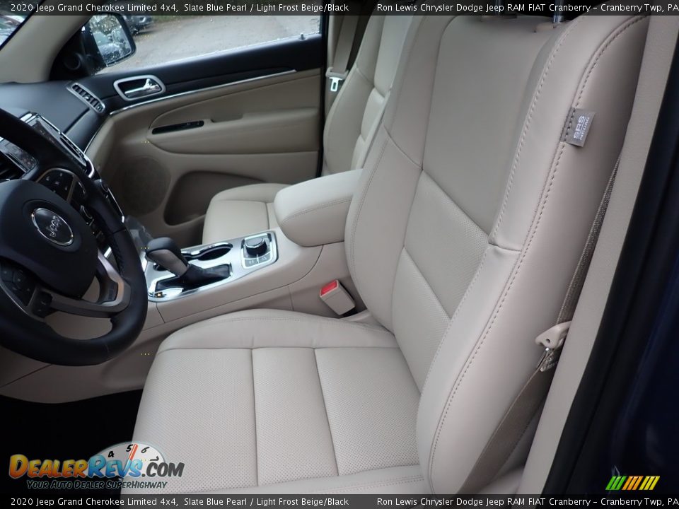 2020 Jeep Grand Cherokee Limited 4x4 Slate Blue Pearl / Light Frost Beige/Black Photo #13