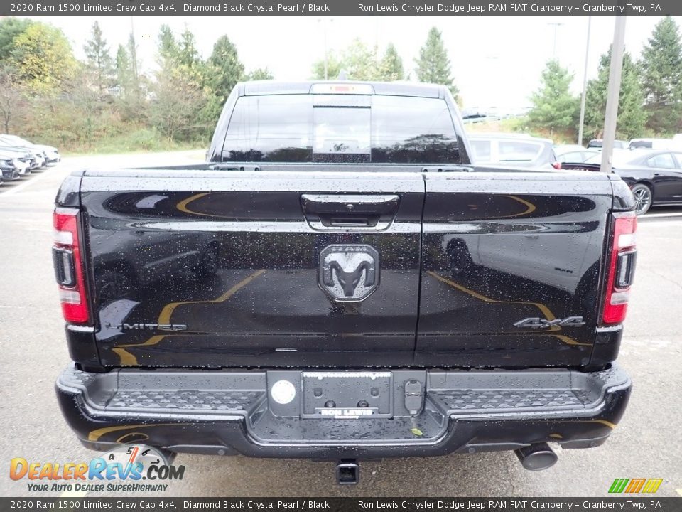 2020 Ram 1500 Limited Crew Cab 4x4 Diamond Black Crystal Pearl / Black Photo #5