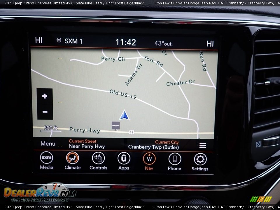 2020 Jeep Grand Cherokee Limited 4x4 Slate Blue Pearl / Light Frost Beige/Black Photo #17