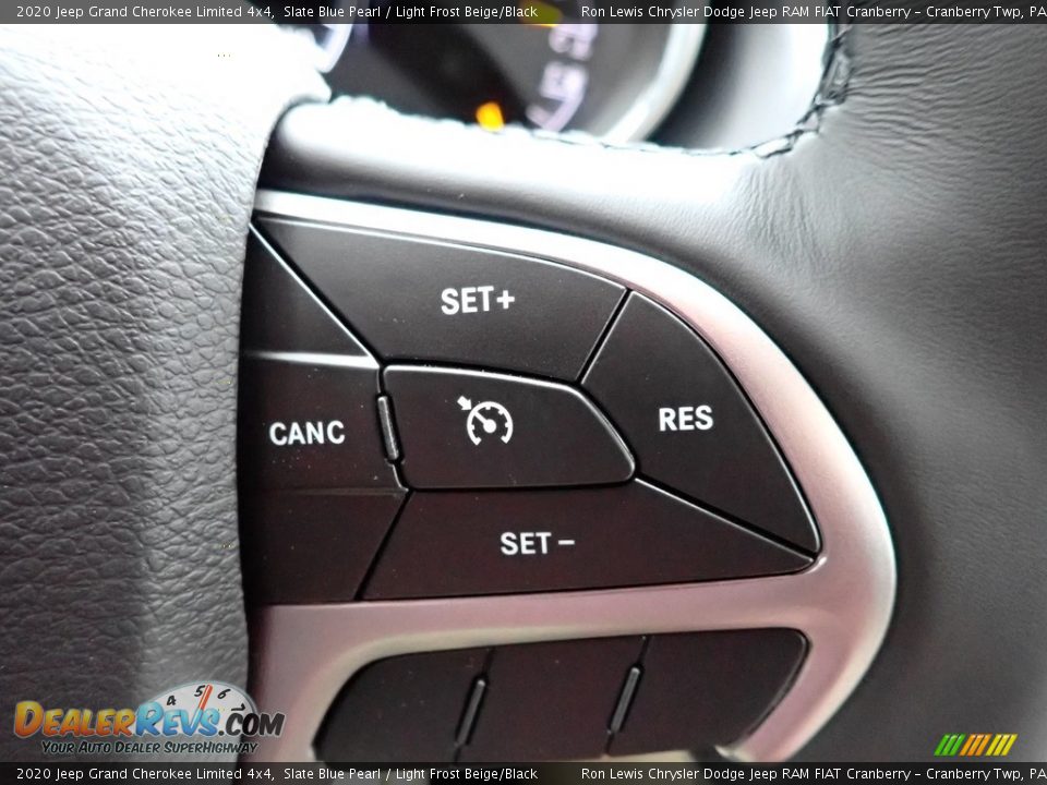 2020 Jeep Grand Cherokee Limited 4x4 Slate Blue Pearl / Light Frost Beige/Black Photo #19