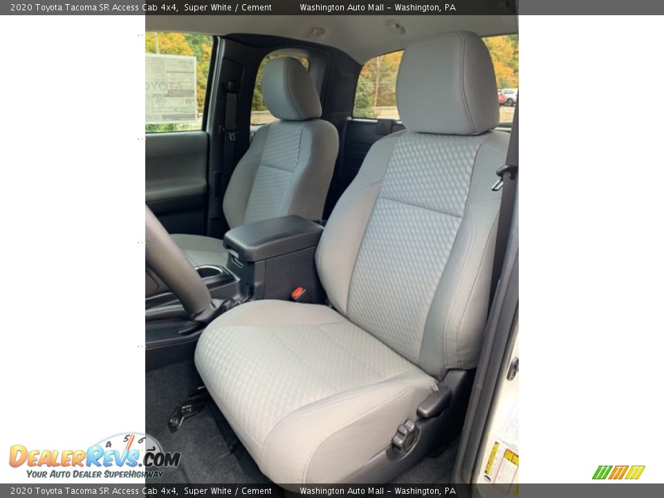 Front Seat of 2020 Toyota Tacoma SR Access Cab 4x4 Photo #11