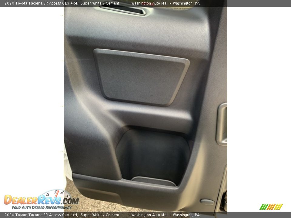 2020 Toyota Tacoma SR Access Cab 4x4 Super White / Cement Photo #15