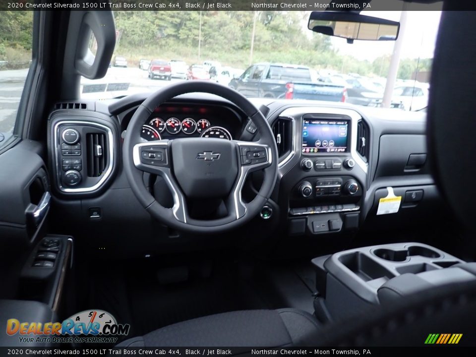 Jet Black Interior - 2020 Chevrolet Silverado 1500 LT Trail Boss Crew Cab 4x4 Photo #14