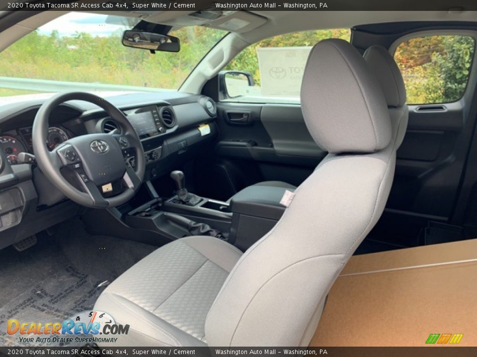 Front Seat of 2020 Toyota Tacoma SR Access Cab 4x4 Photo #17