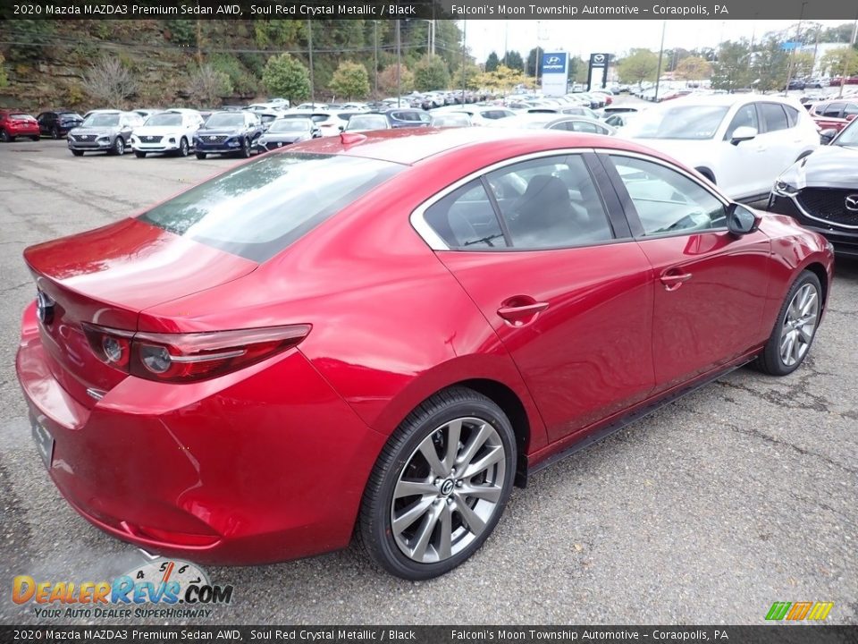 2020 Mazda MAZDA3 Premium Sedan AWD Soul Red Crystal Metallic / Black Photo #2