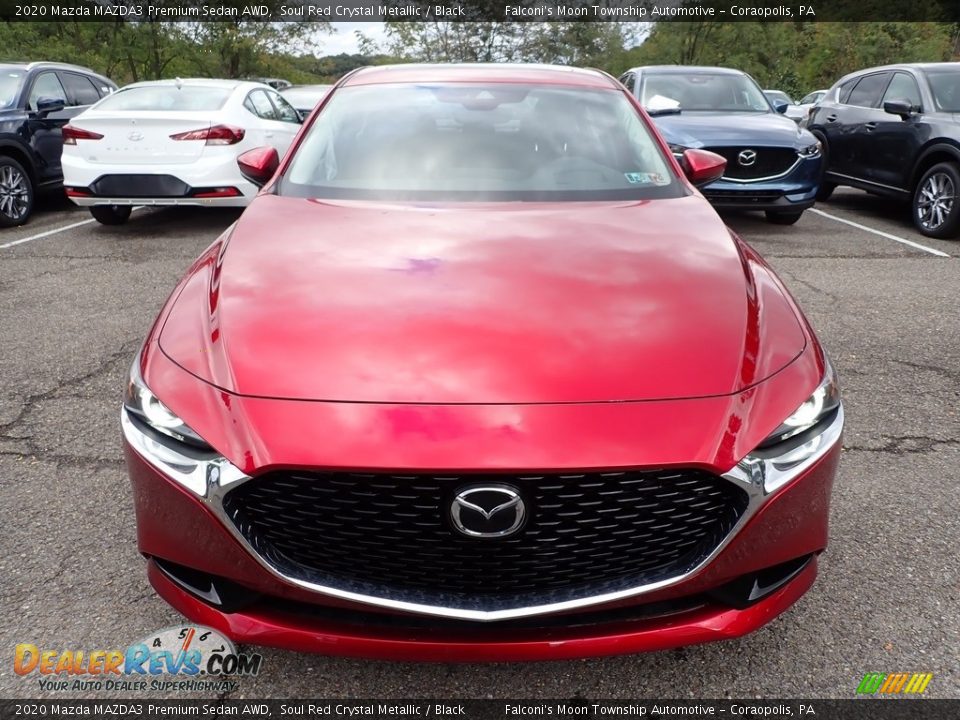 2020 Mazda MAZDA3 Premium Sedan AWD Soul Red Crystal Metallic / Black Photo #4