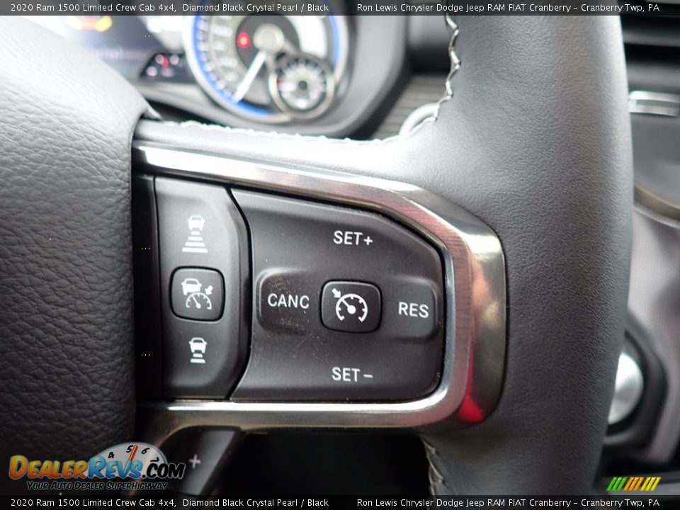 2020 Ram 1500 Limited Crew Cab 4x4 Diamond Black Crystal Pearl / Black Photo #19