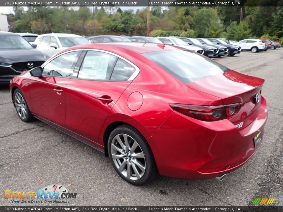 2020 Mazda MAZDA3 Premium Sedan AWD Soul Red Crystal Metallic / Black Photo #6