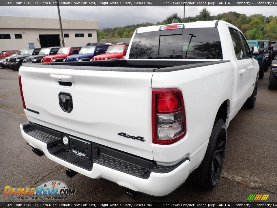2020 Ram 1500 Big Horn Night Edition Crew Cab 4x4 Bright White / Black/Diesel Gray Photo #5