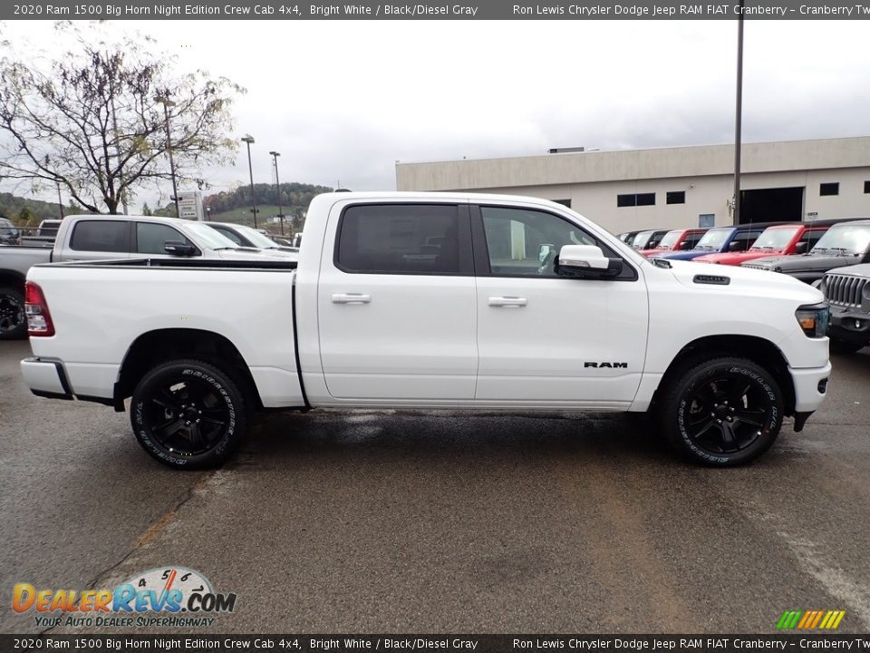 2020 Ram 1500 Big Horn Night Edition Crew Cab 4x4 Bright White / Black/Diesel Gray Photo #6