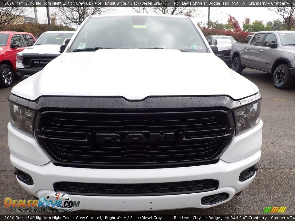 2020 Ram 1500 Big Horn Night Edition Crew Cab 4x4 Bright White / Black/Diesel Gray Photo #8