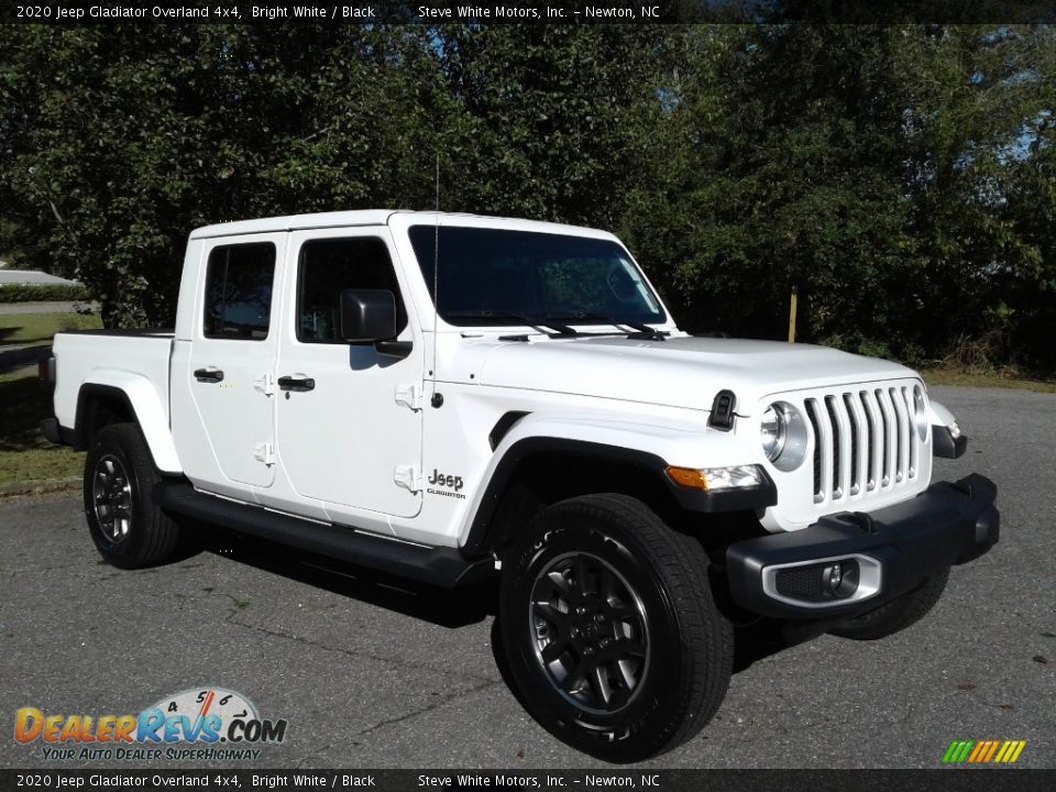 2020 Jeep Gladiator Overland 4x4 Bright White / Black Photo #4