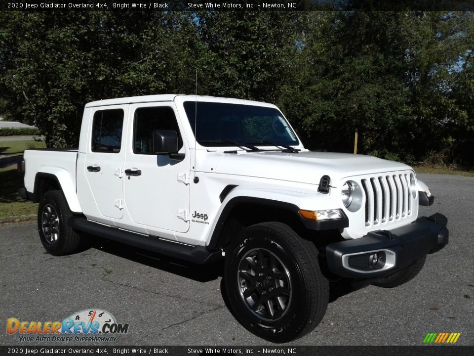 2020 Jeep Gladiator Overland 4x4 Bright White / Black Photo #4