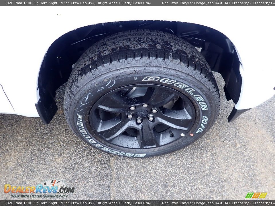 2020 Ram 1500 Big Horn Night Edition Crew Cab 4x4 Bright White / Black/Diesel Gray Photo #9