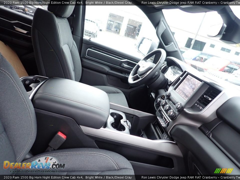 2020 Ram 1500 Big Horn Night Edition Crew Cab 4x4 Bright White / Black/Diesel Gray Photo #10