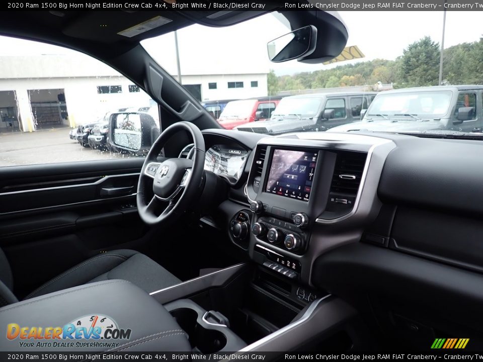 2020 Ram 1500 Big Horn Night Edition Crew Cab 4x4 Bright White / Black/Diesel Gray Photo #11