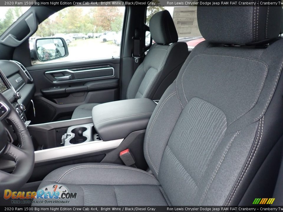 2020 Ram 1500 Big Horn Night Edition Crew Cab 4x4 Bright White / Black/Diesel Gray Photo #13