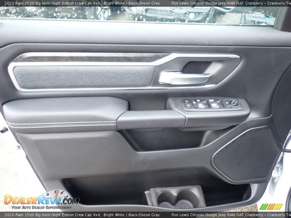 2020 Ram 1500 Big Horn Night Edition Crew Cab 4x4 Bright White / Black/Diesel Gray Photo #14