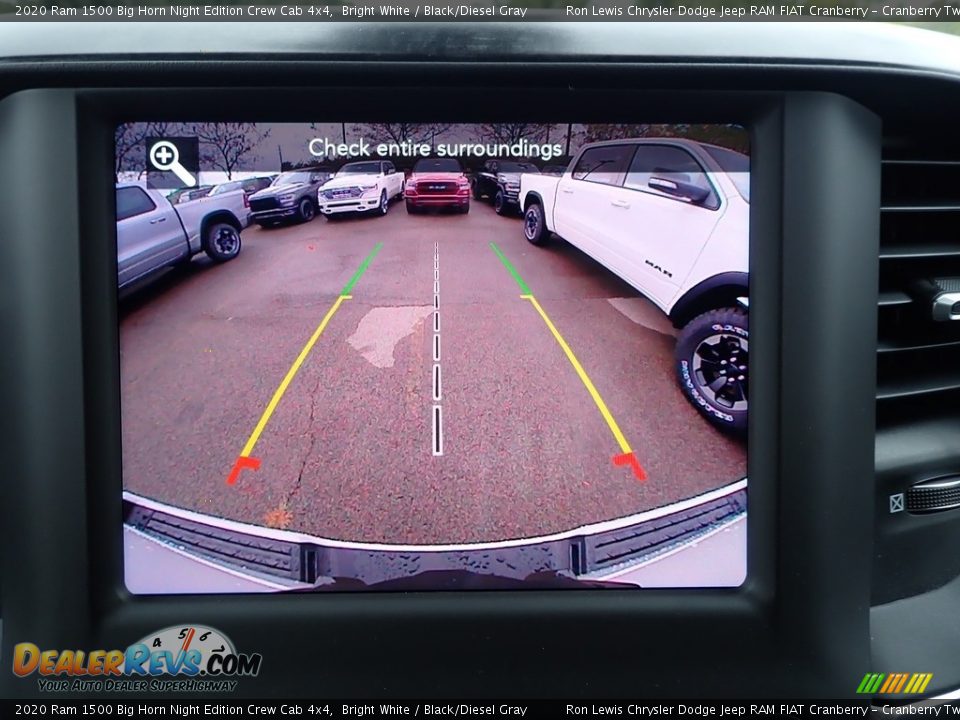 2020 Ram 1500 Big Horn Night Edition Crew Cab 4x4 Bright White / Black/Diesel Gray Photo #17