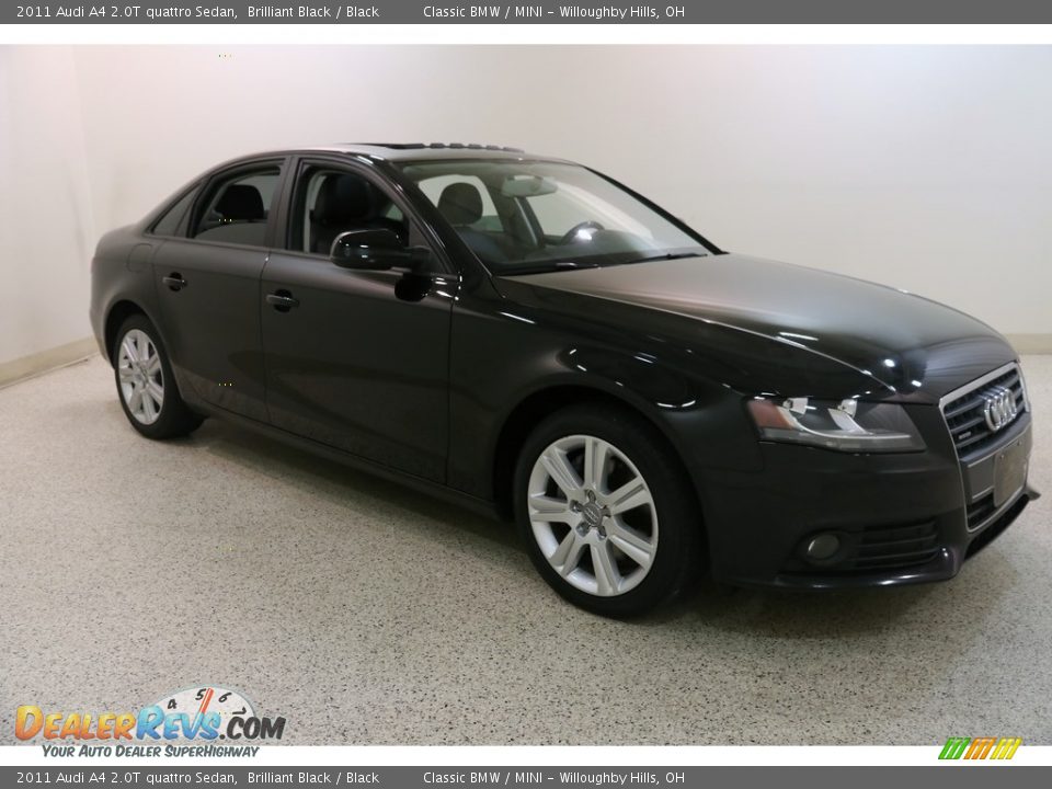 2011 Audi A4 2.0T quattro Sedan Brilliant Black / Black Photo #1
