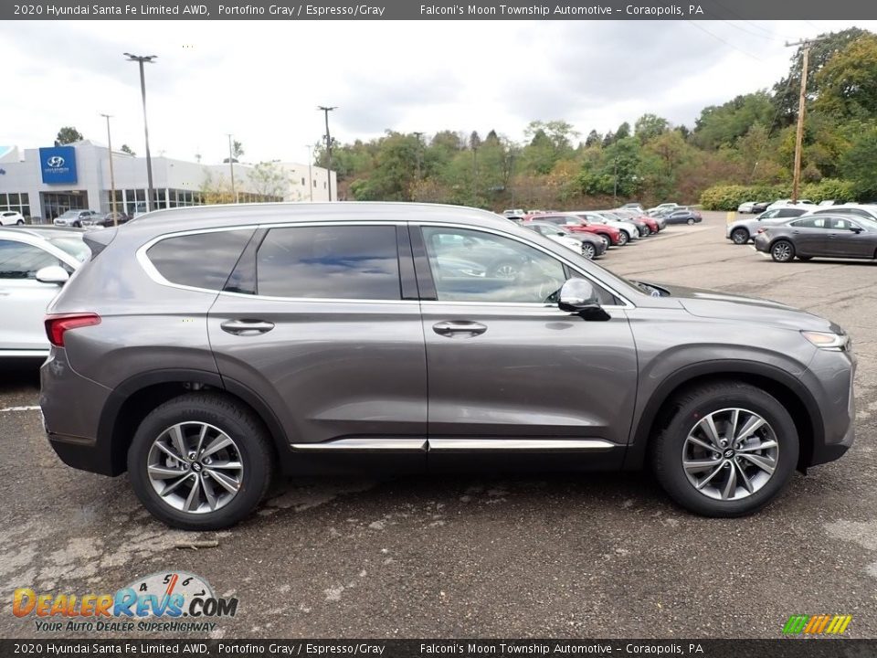 2020 Hyundai Santa Fe Limited AWD Portofino Gray / Espresso/Gray Photo #1