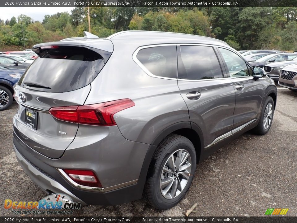 2020 Hyundai Santa Fe Limited AWD Portofino Gray / Espresso/Gray Photo #2