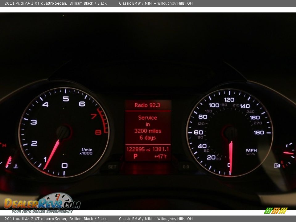 2011 Audi A4 2.0T quattro Sedan Brilliant Black / Black Photo #7