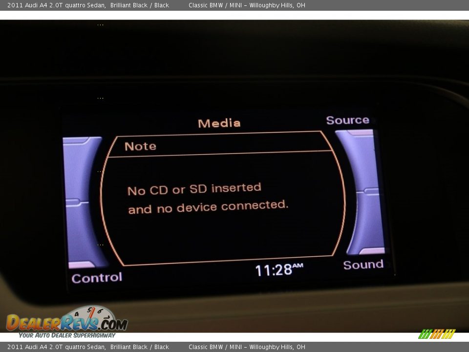 2011 Audi A4 2.0T quattro Sedan Brilliant Black / Black Photo #9