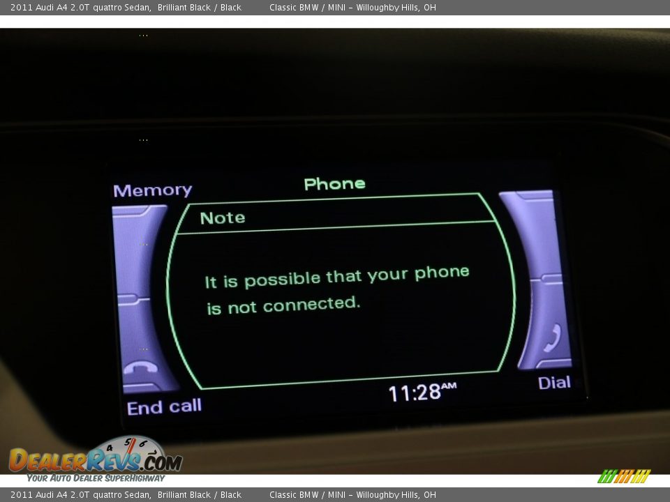 2011 Audi A4 2.0T quattro Sedan Brilliant Black / Black Photo #10