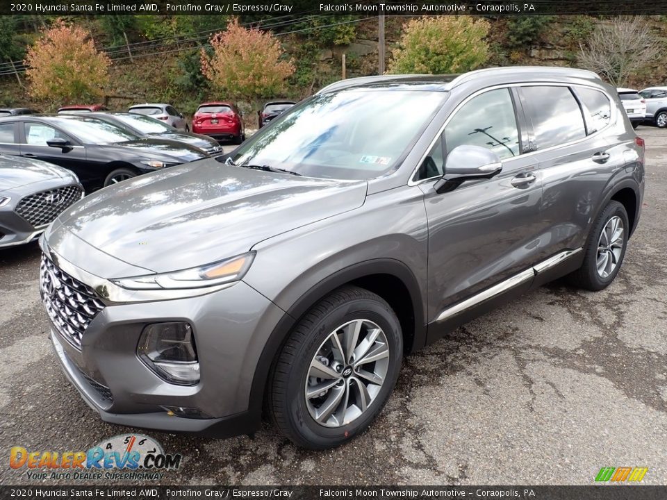 2020 Hyundai Santa Fe Limited AWD Portofino Gray / Espresso/Gray Photo #5