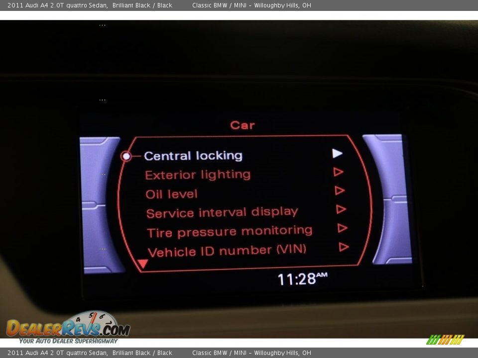 2011 Audi A4 2.0T quattro Sedan Brilliant Black / Black Photo #11