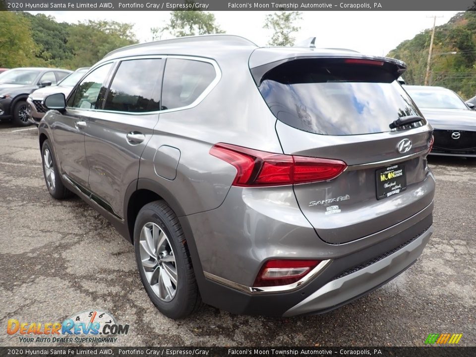 2020 Hyundai Santa Fe Limited AWD Portofino Gray / Espresso/Gray Photo #6