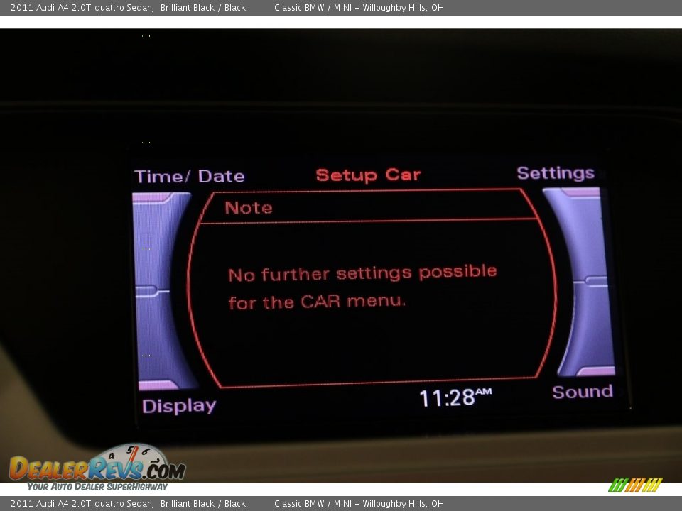 2011 Audi A4 2.0T quattro Sedan Brilliant Black / Black Photo #12