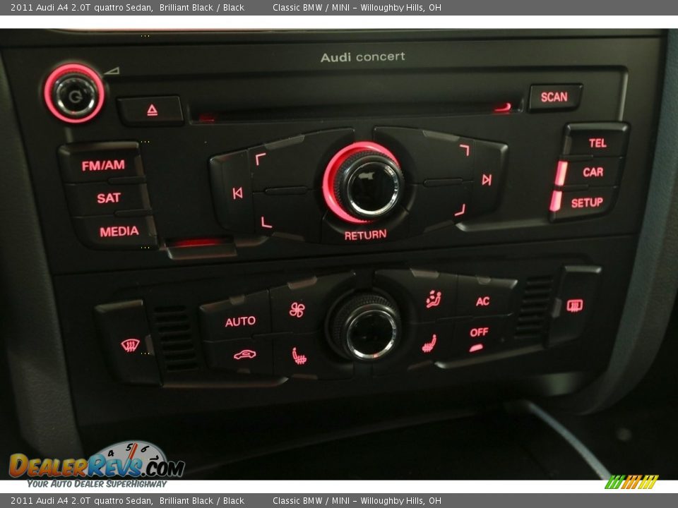 2011 Audi A4 2.0T quattro Sedan Brilliant Black / Black Photo #13