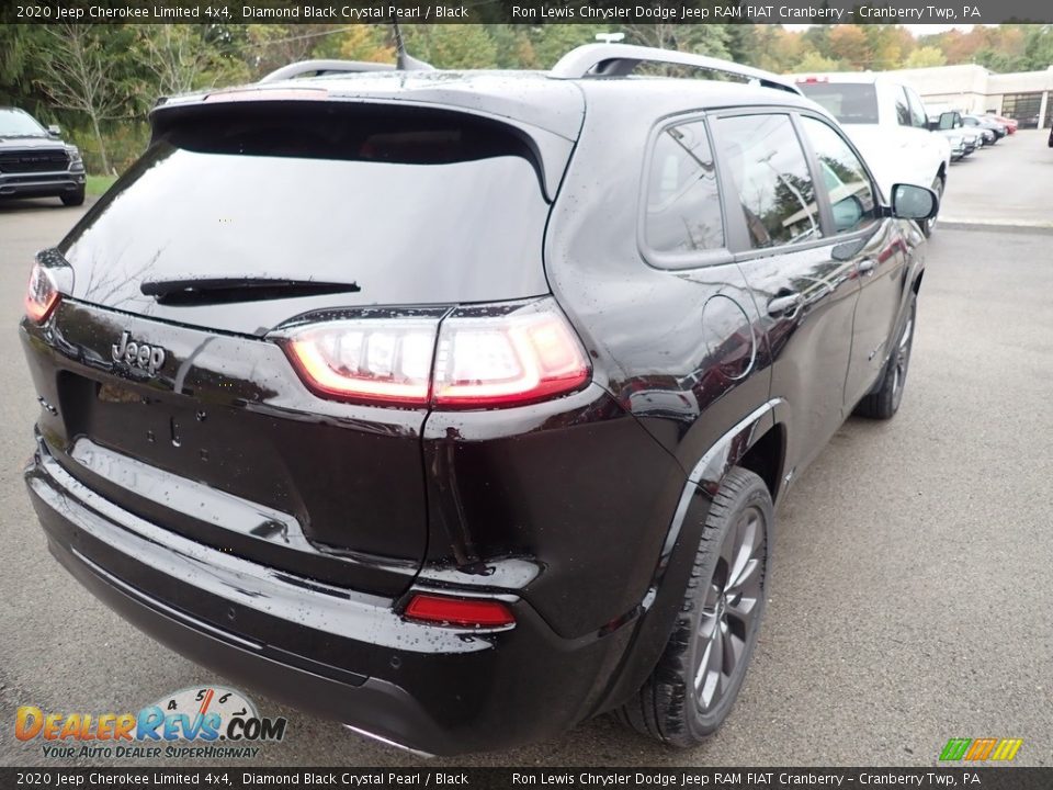 2020 Jeep Cherokee Limited 4x4 Diamond Black Crystal Pearl / Black Photo #5